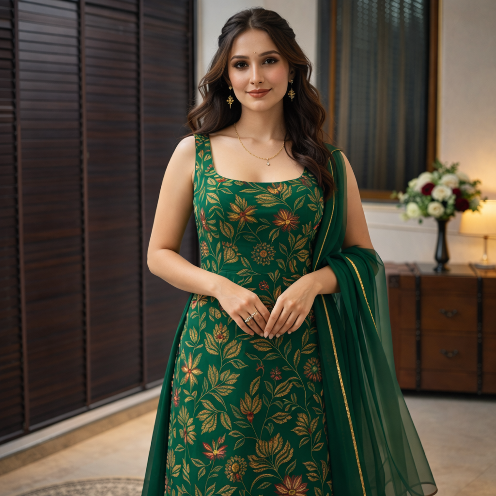 Green Ethnic Suit ✨ New Year Sale ✨